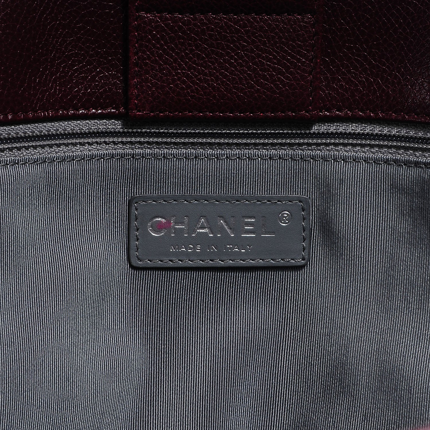 Chanel Calfskin XL Cerf Tote Bordeaux 6 of 7