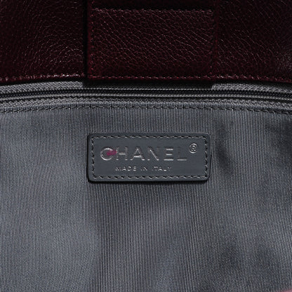 Chanel Calfskin XL Cerf Tote Bordeaux 6 of 7