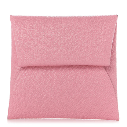 Hermes Chevre Mysore Verso Bastia Coin Purse Rose Confetti Brique 1 of 8