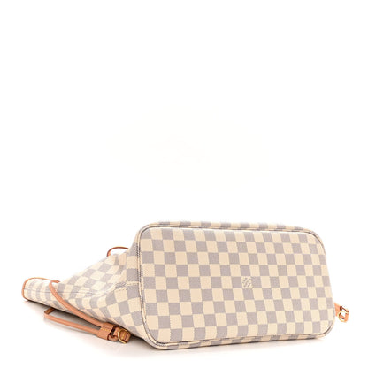 Louis Vuitton Damier Azur Neo Neverfull MM Rose Ballerine 5 of 11