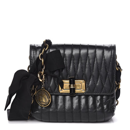 Lanvin Lambskin Quilted Mini Happy Pop Crossbody Black 2 of 11