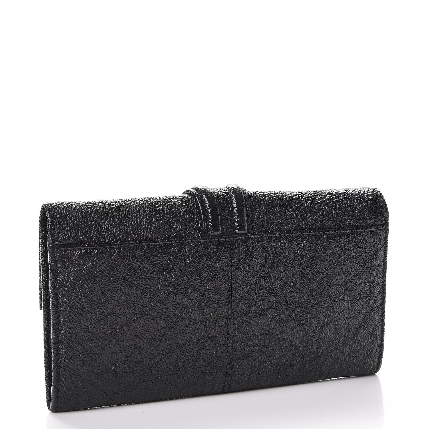 Givenchy Glazed Pebbled Calfskin Nightingale Wallet Black 3 of 8