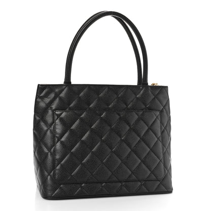 Chanel Caviar Quilted Medallion Tote Black 3 of 10