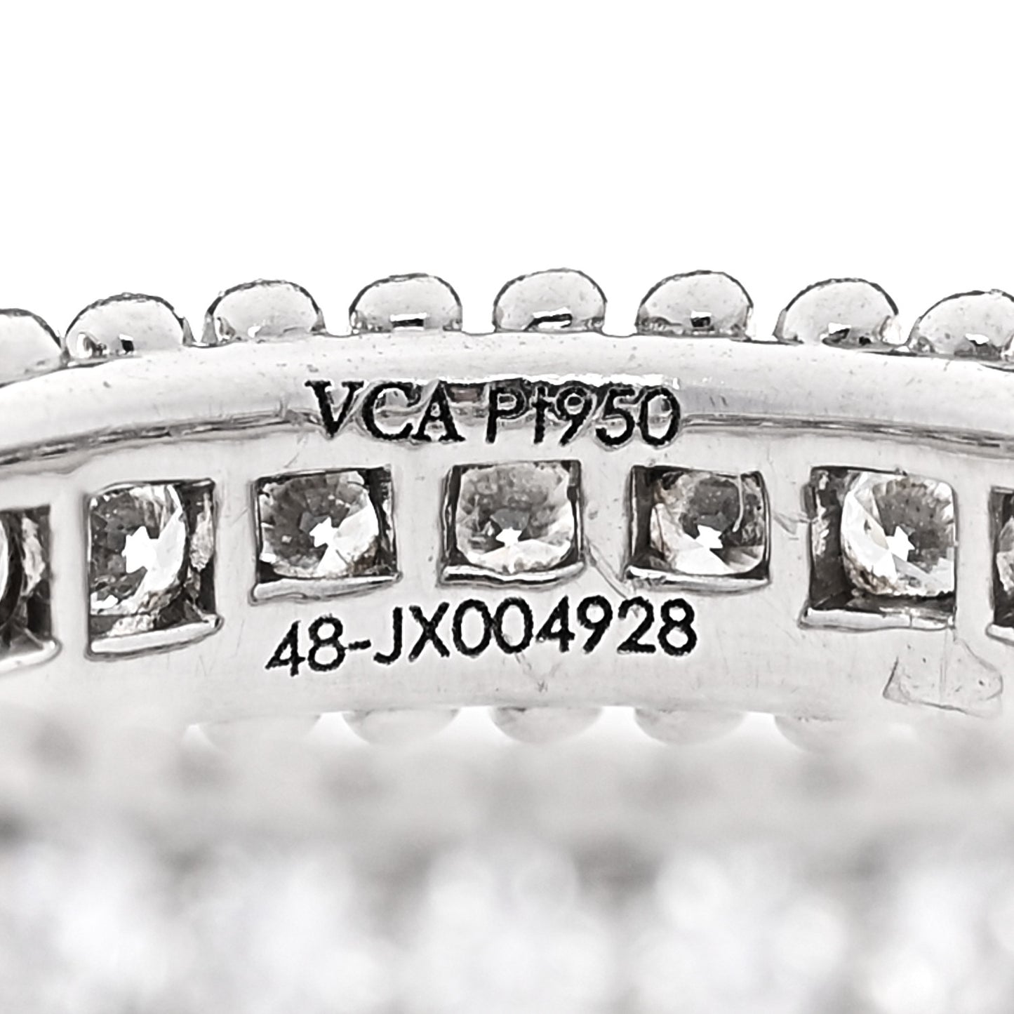 Platinum Diamond Estrelle Wedding Band Ring 48 4.5