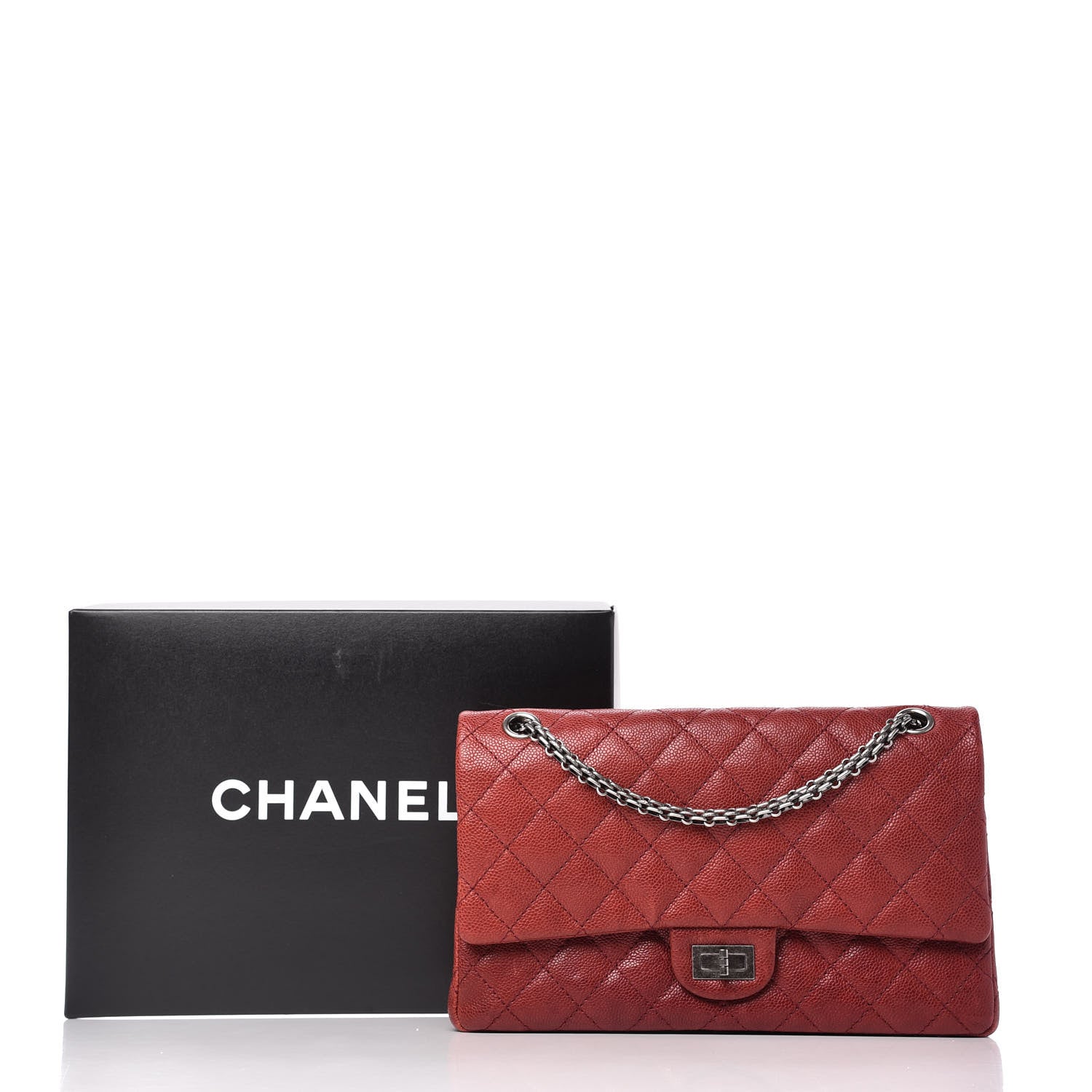Chanel Caviar Quilted 2.55 Reissue 226 Flap Red 11 of 11