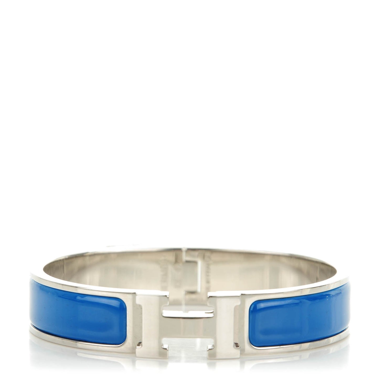 Enamel Narrow Clic Clac H Bracelet PM Bleu Profond