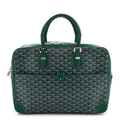 Goyard Goyardine Ambassade MM Briefcase Green 2 of 17