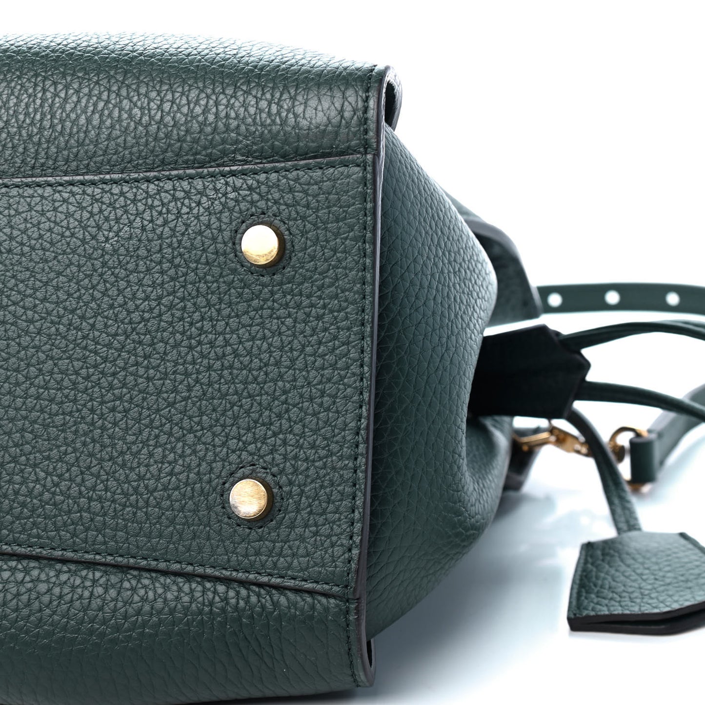 Heavy Grain Iris Tote Mulberry Green