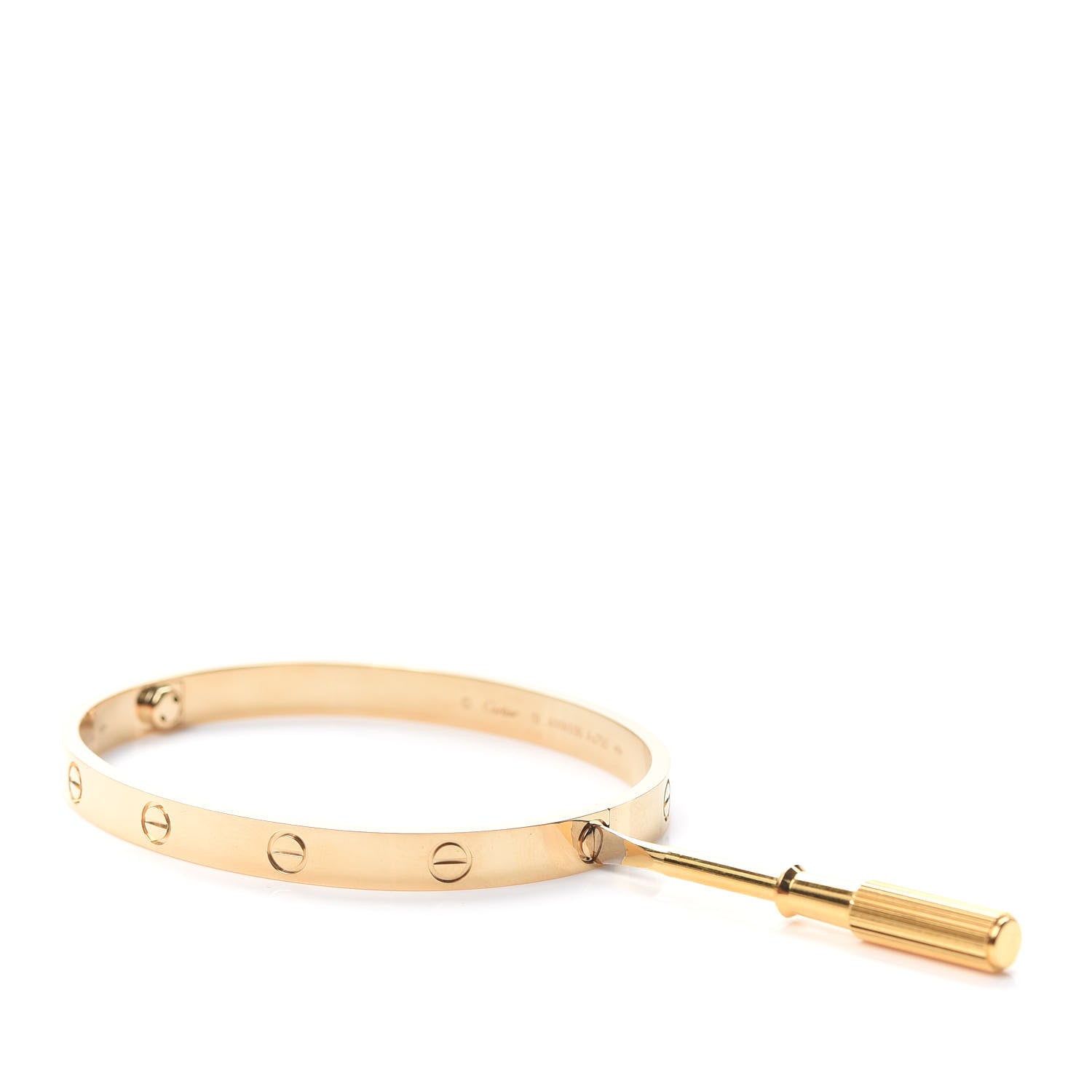 Cartier 18K Yellow Gold LOVE Bracelet 19 4 of 8