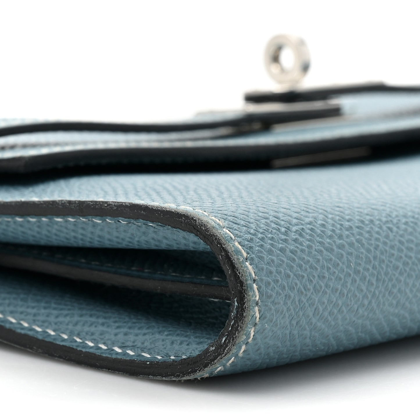 Epsom Kelly Longue Wallet Blue Jean