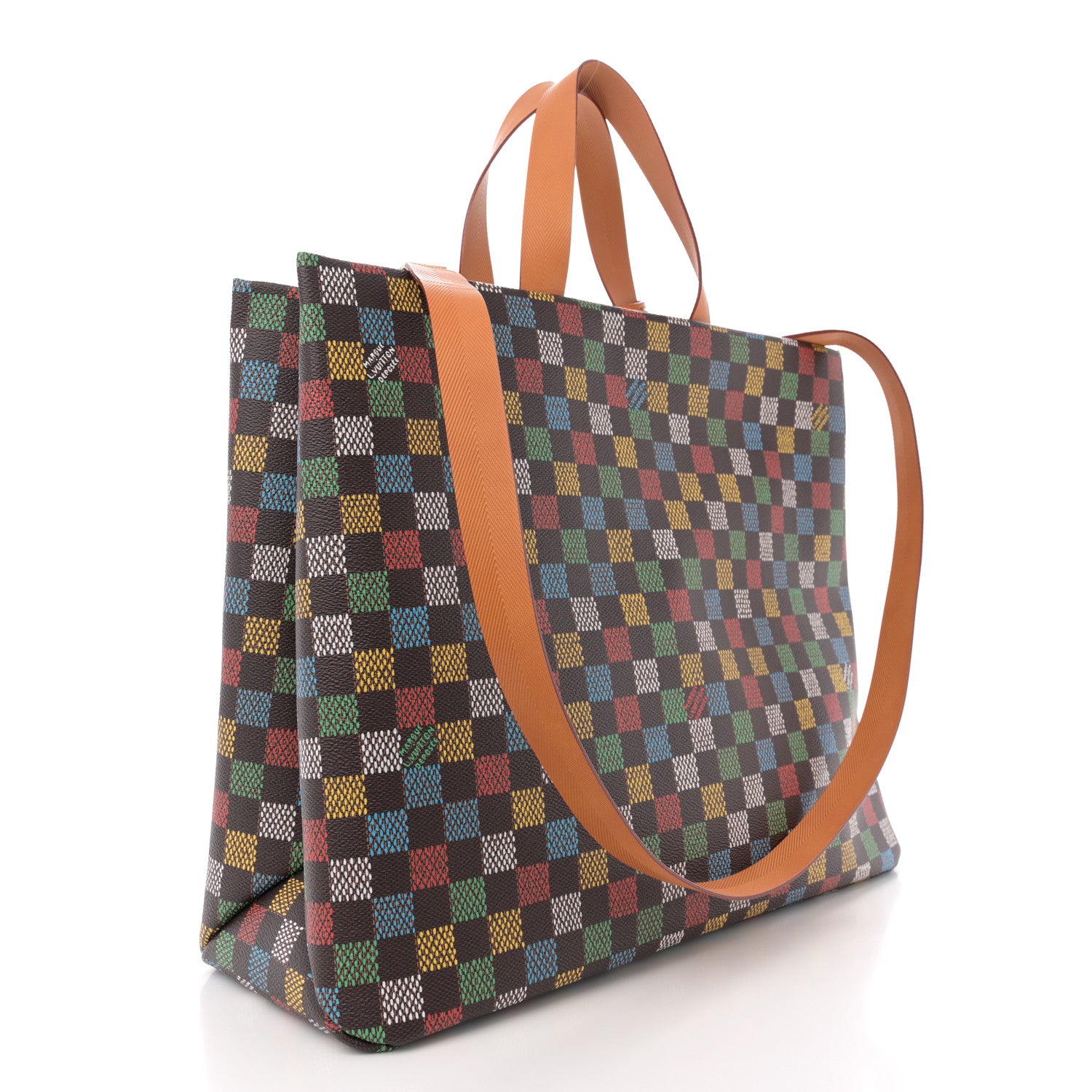 Louis Vuitton Vers Damier Ebene Shopper Bag MM Multicolor 3 of 9