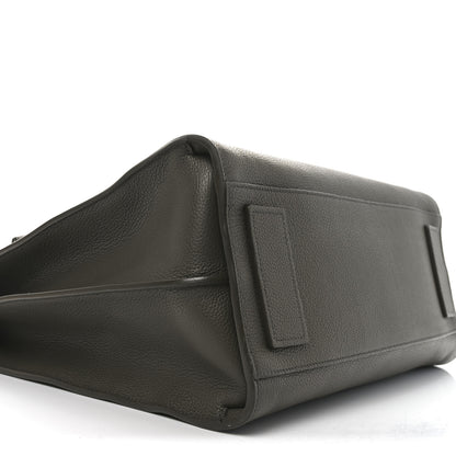 Saint Laurent Grained Calfskin Sac De Jour Souple North South Tote Kaki Militaire 9 of 10