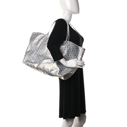 Goyard Goyardine Precious Metals Saint Louis GM Silver 2 of 10