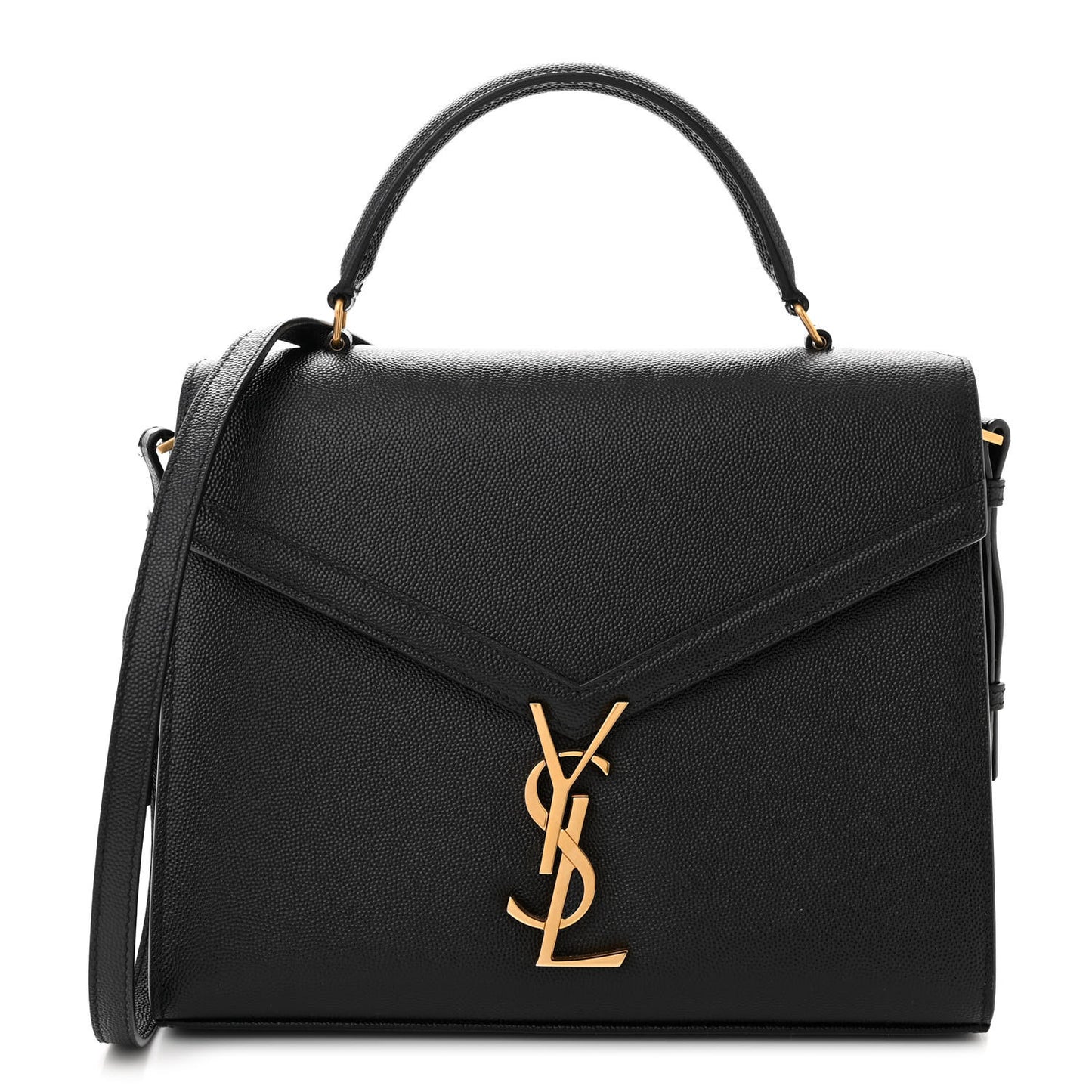 Grain de Poudre Medium Classic Monogram Cassandra Top Handle Black Rouge Legion
