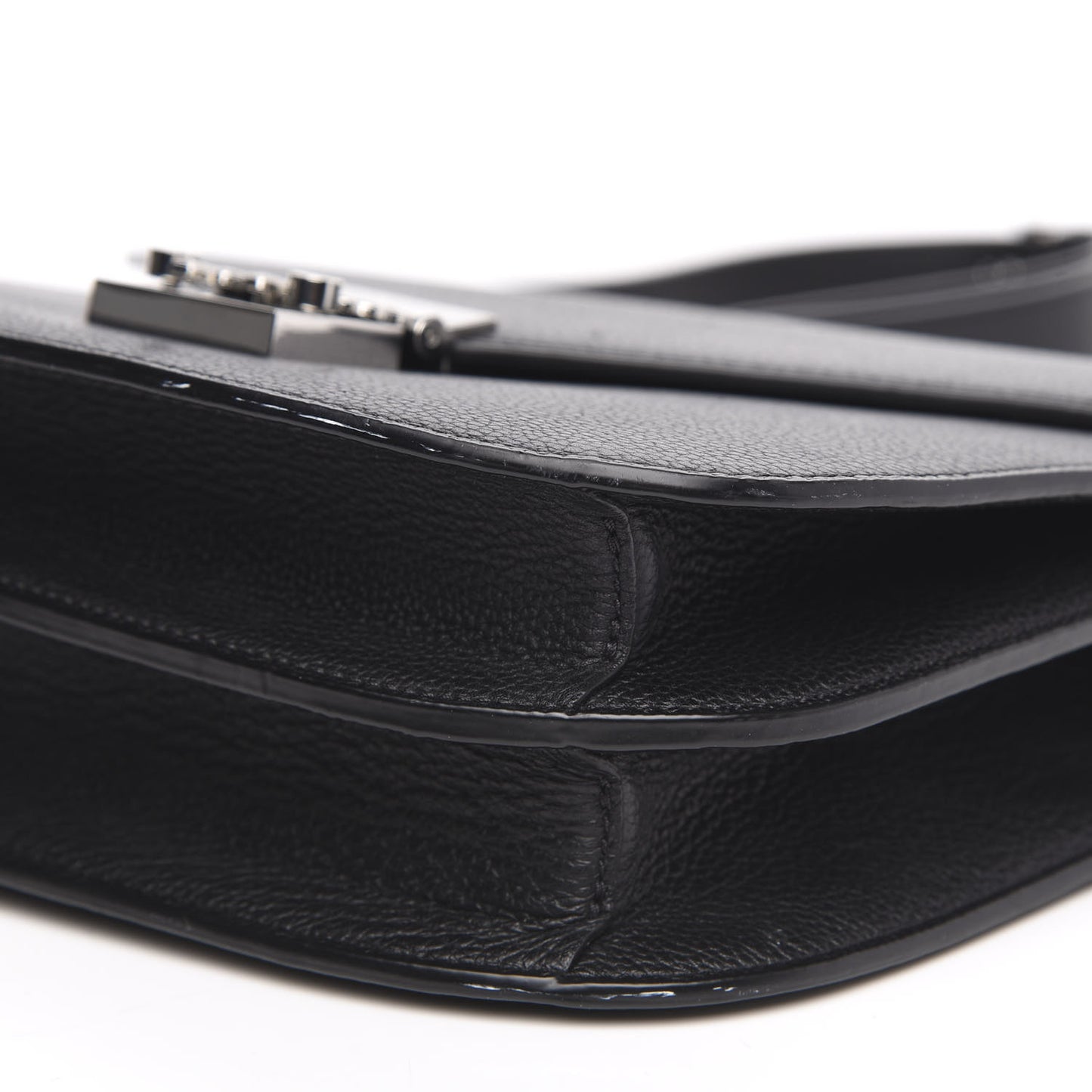 Grained Calfskin Patricia Park Avenue Crossbody Bag Black
