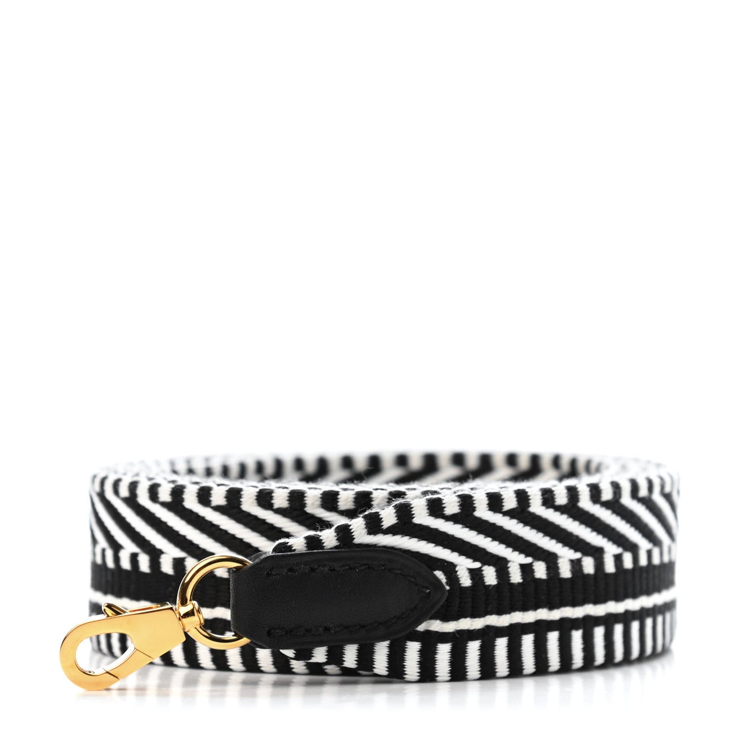 Toile Swift 25mm Sangle Cavale Shoulder Strap Black Ecru