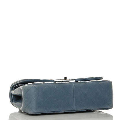 Chanel Lambskin Quilted Jumbo Double Flap Blue 4 of 7