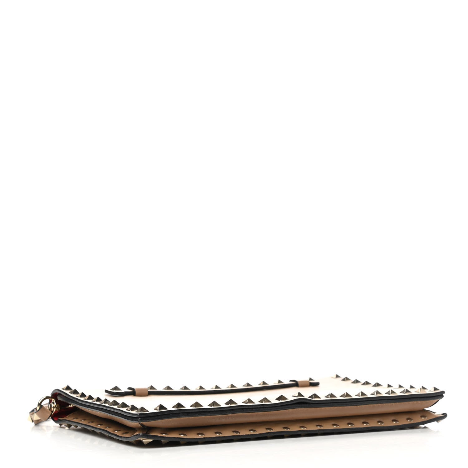 Valentino Garavani Nappa Rockstud Wristlet Clutch Alpaca 3 of 11