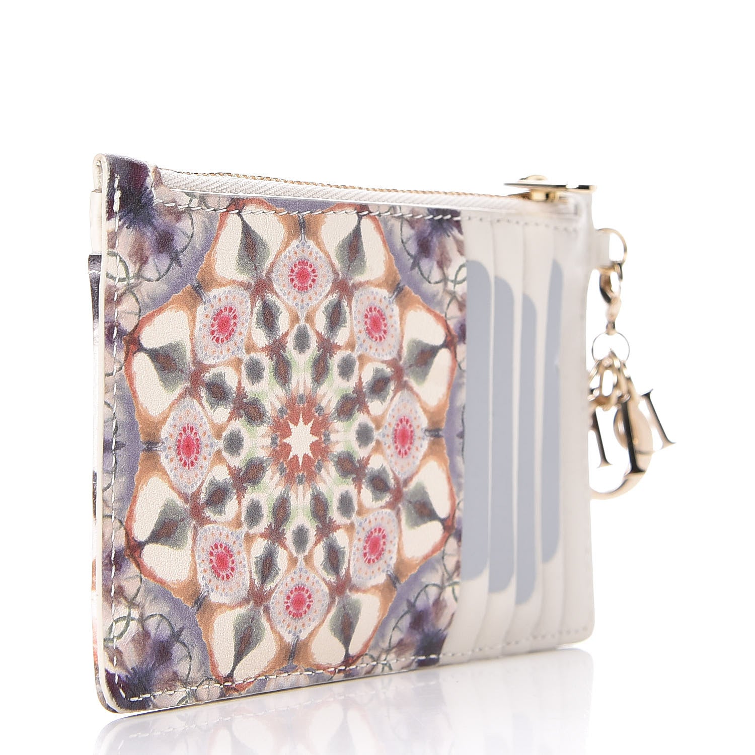 Christian Dior Calfskin Printed KaleiDiorscopic Card Holder Multicolor 3 of 10