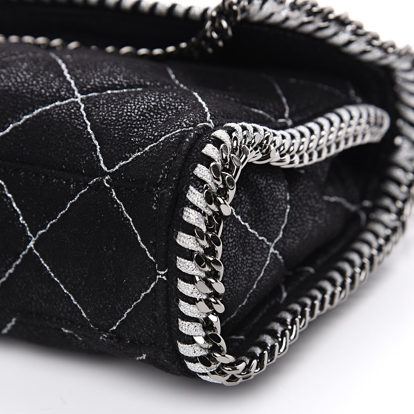 Shaggy Deer Quilted Mini Falabella Black