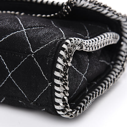 Stella McCartney Shaggy Deer Quilted Mini Falabella Black 7 of 7