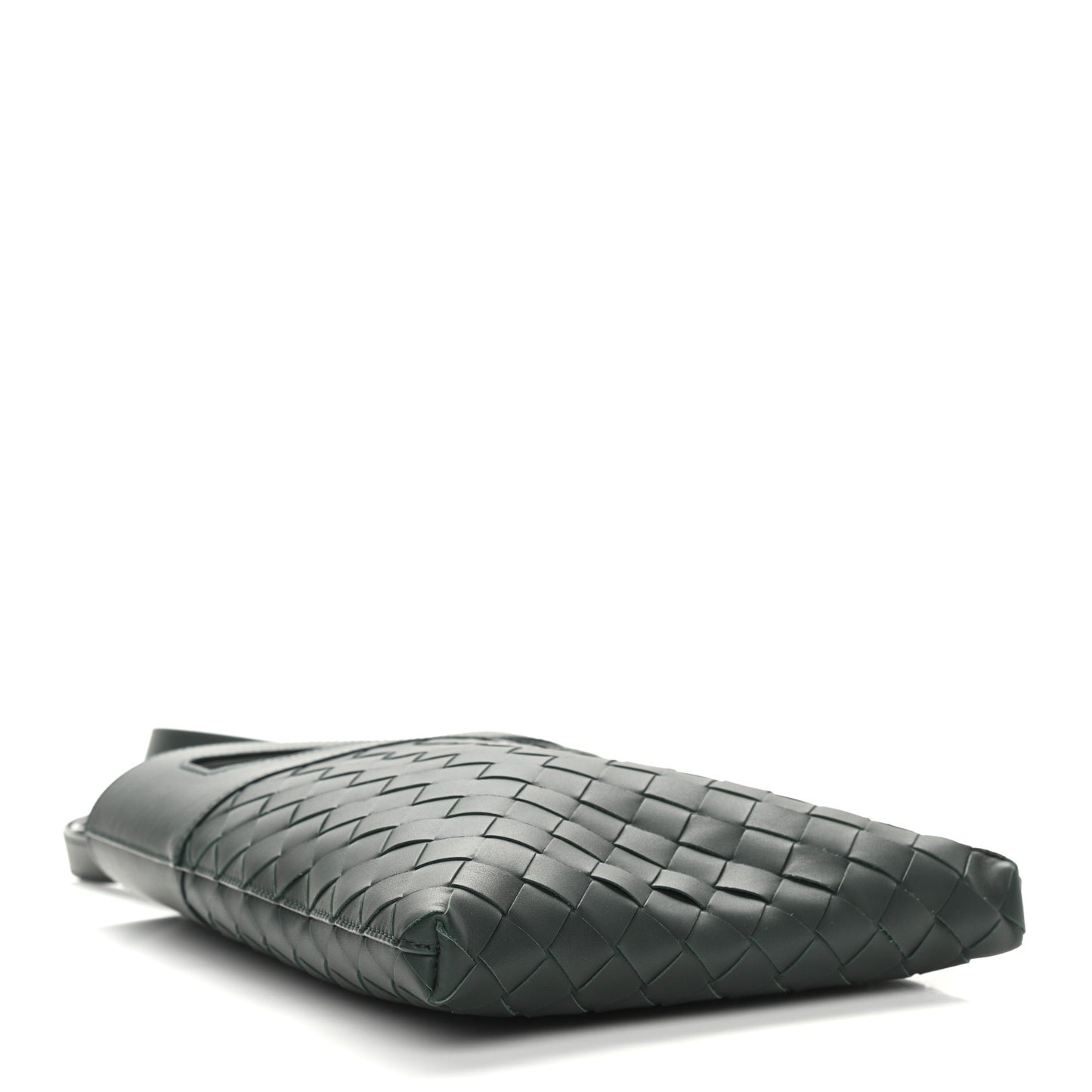 Nappa Intrecciato Messenger Bag Dark Green