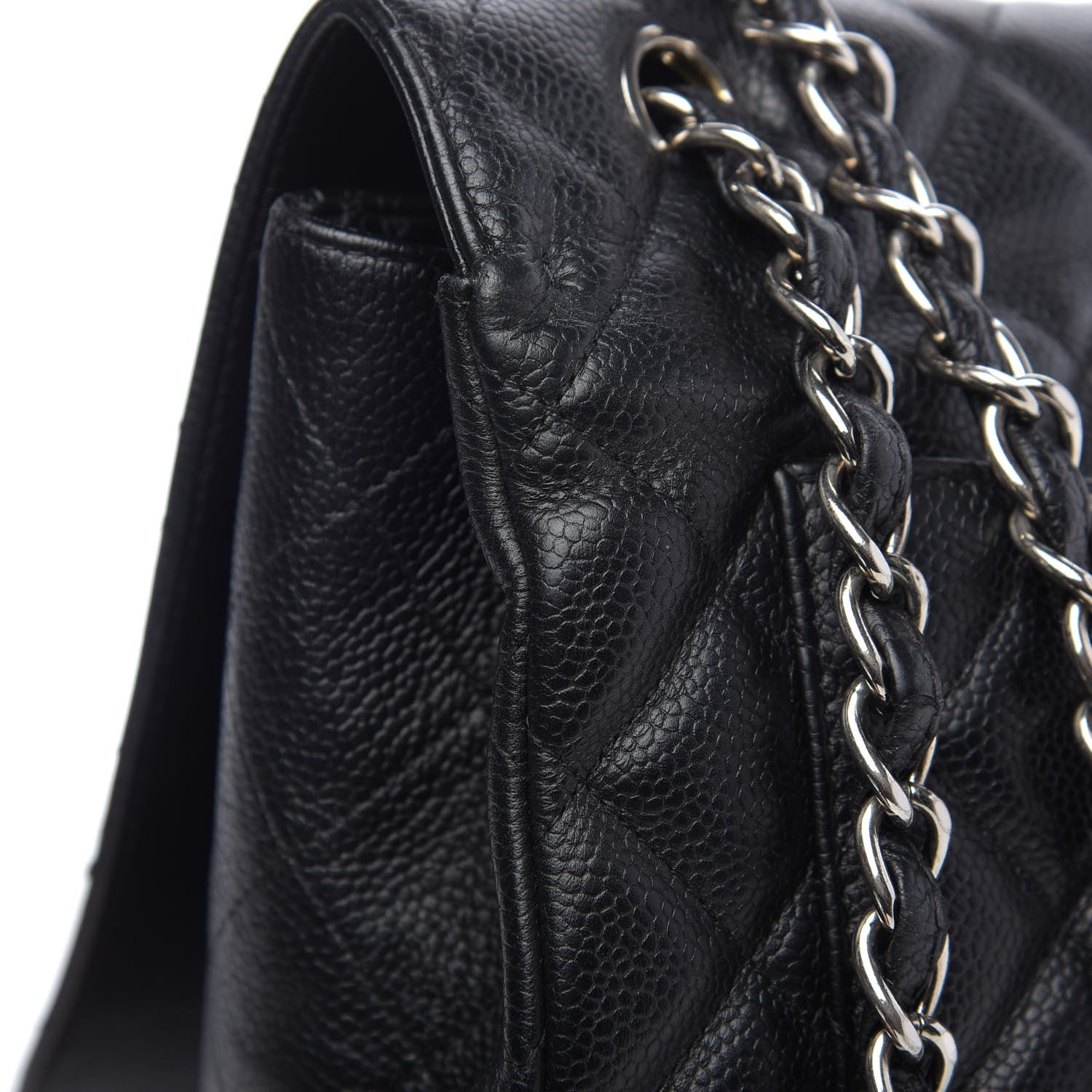 Chanel Caviar Quilted Maxi Single Flap Black 10 of 13