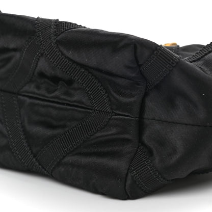 Chanel Nylon Grosgrain Quilted Lifestyle Clutch with Chain Black 10 of 10