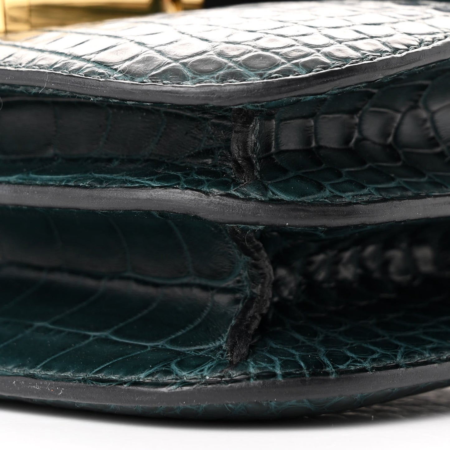 Matte Alligator Constance 18 Vert Cypress