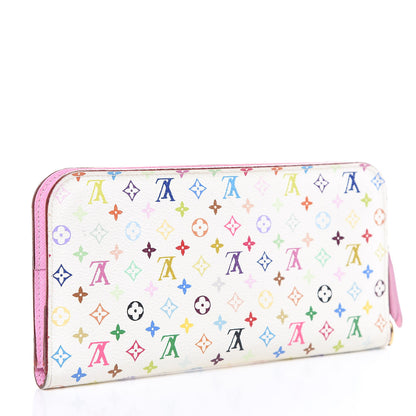 Louis Vuitton Monogram Multicolor Insolite Wallet White Litchi 3 of 11