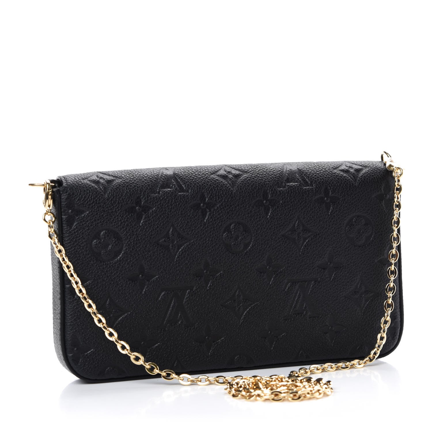 Louis Vuitton Empreinte Pochette Felicie Chain Wallet Black 3 of 11