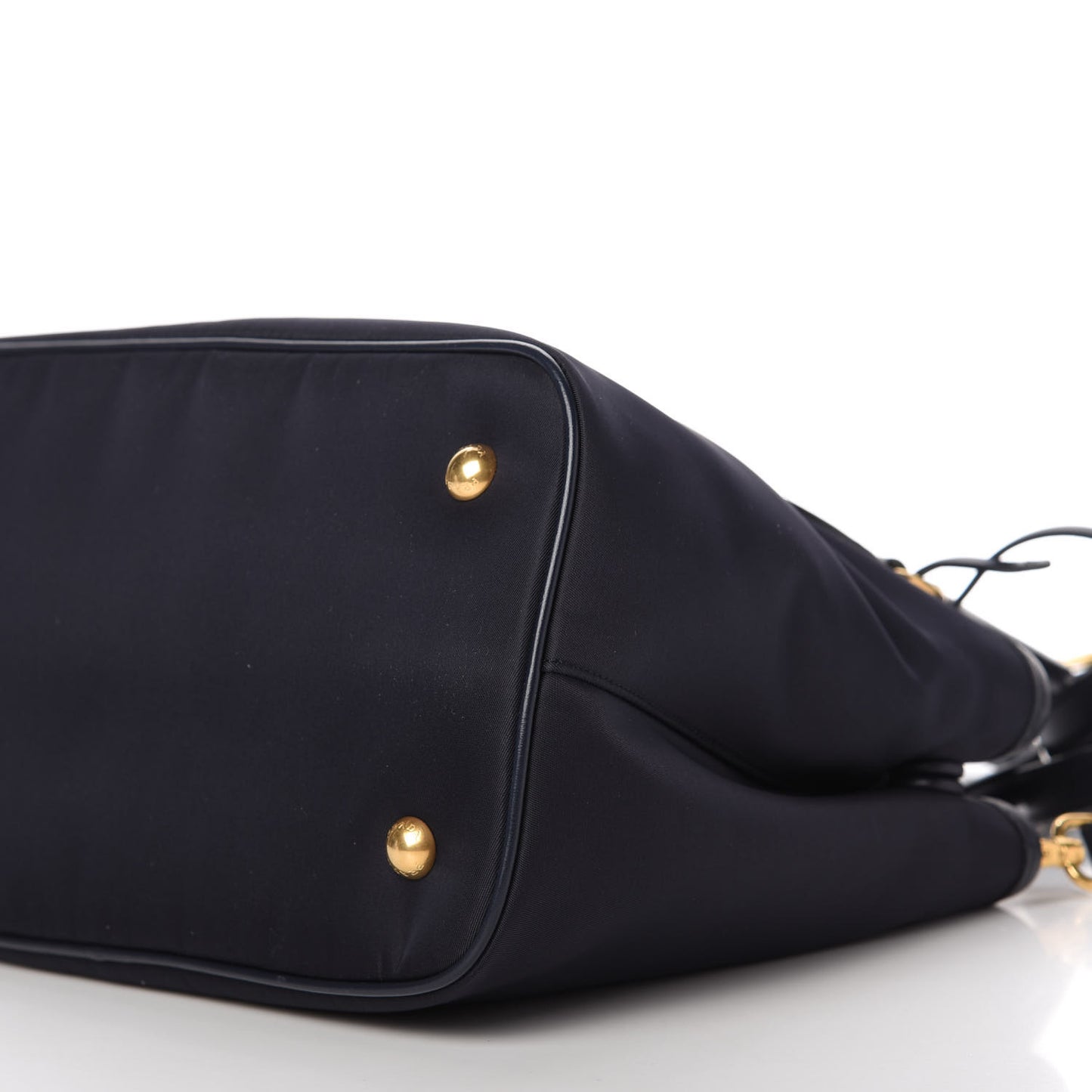 Tessuto Nylon Soft Calf Small Tote Black