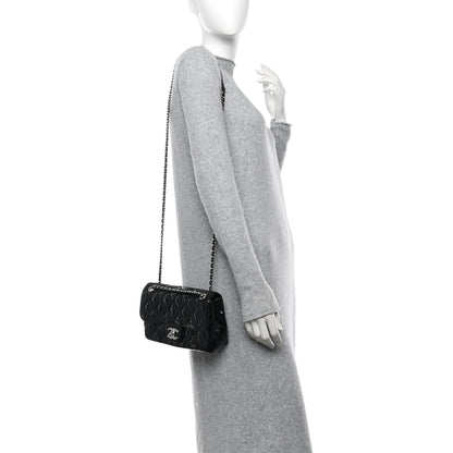 Chanel Patent Quilted Small Coco Shine Flap Black 2 of 11