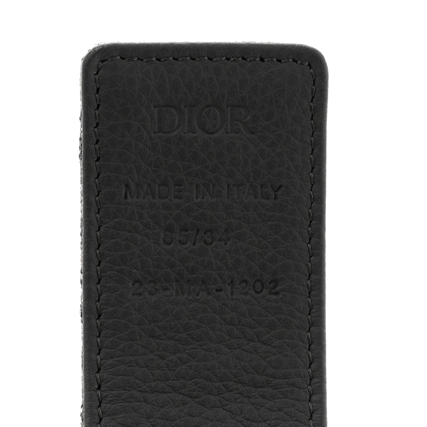 Christian Dior Jacquard Oblique Cosmo Belt 85 34 Silver 5 of 5