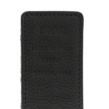 Christian Dior Jacquard Oblique Cosmo Belt 85 34 Silver 5 of 5