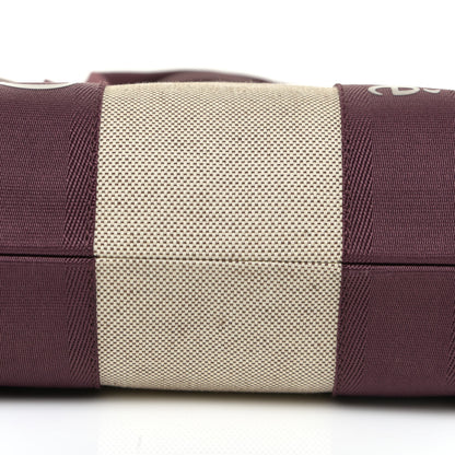 Chloe Cotton Calfskin Medium Woody Ribbon Tote Burgundy 10 of 12