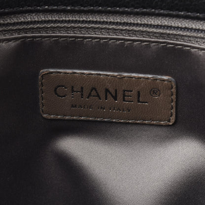 Chanel Caviar Quilted XXL Grand Shopping Tote GST Dark Grey 8 of 10