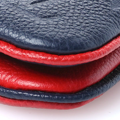Louis Vuitton Empreinte Double Zip Pochette Marine Rouge 7 of 11