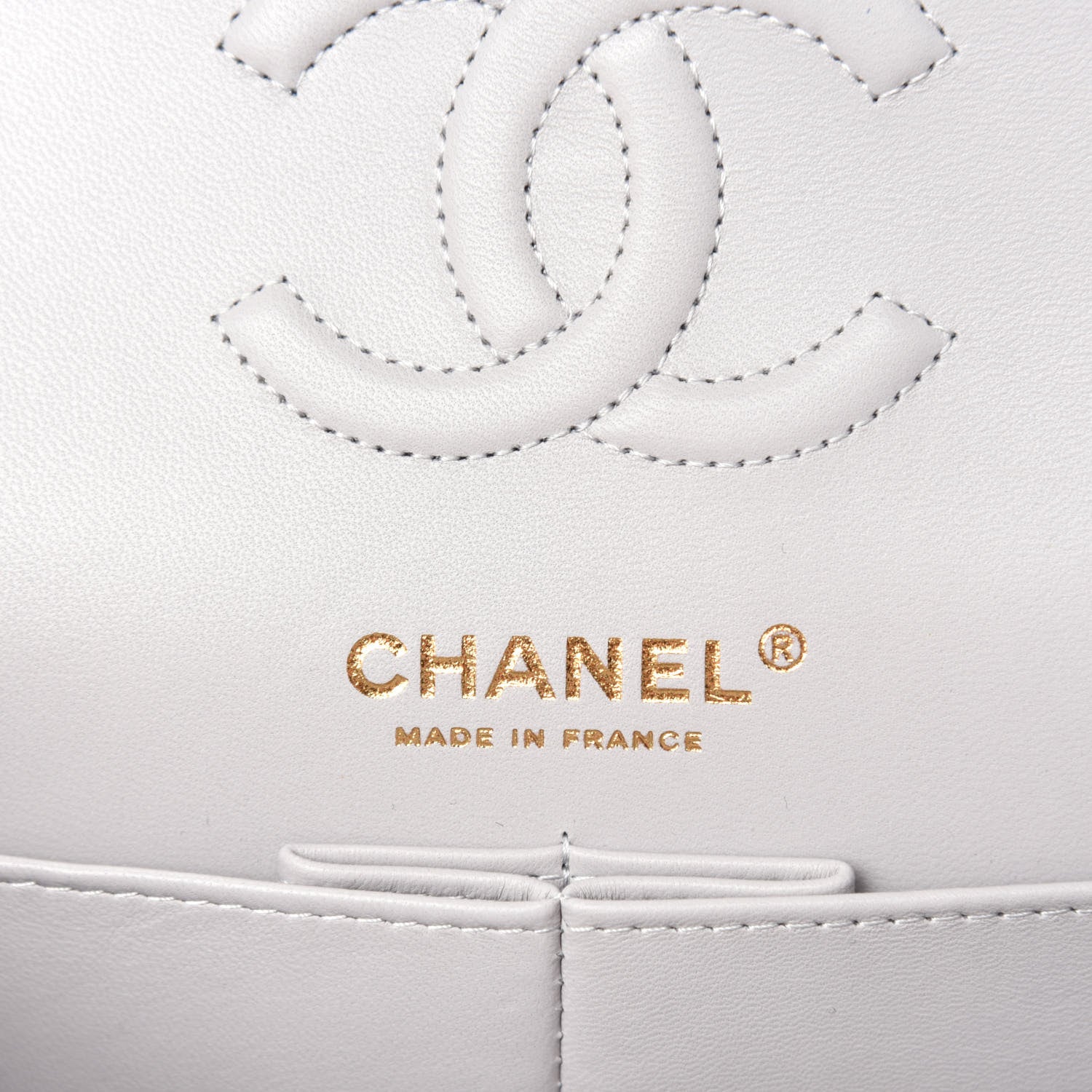 Chanel Caviar Quilted Small Double Flap Grey 8 of 11