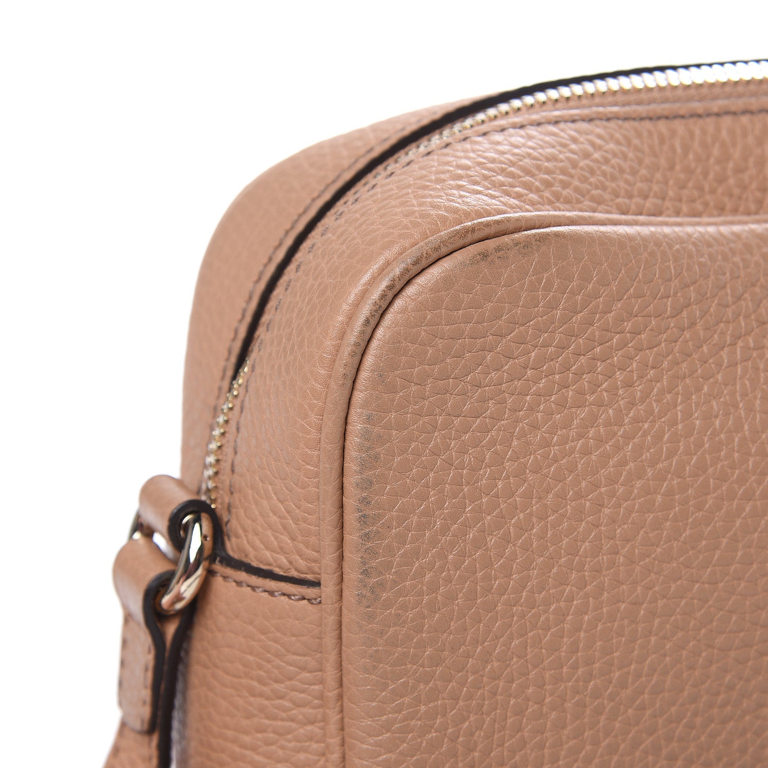Gucci Pebbled Calfskin Small Soho Disco Bag Camelia 11 of 11