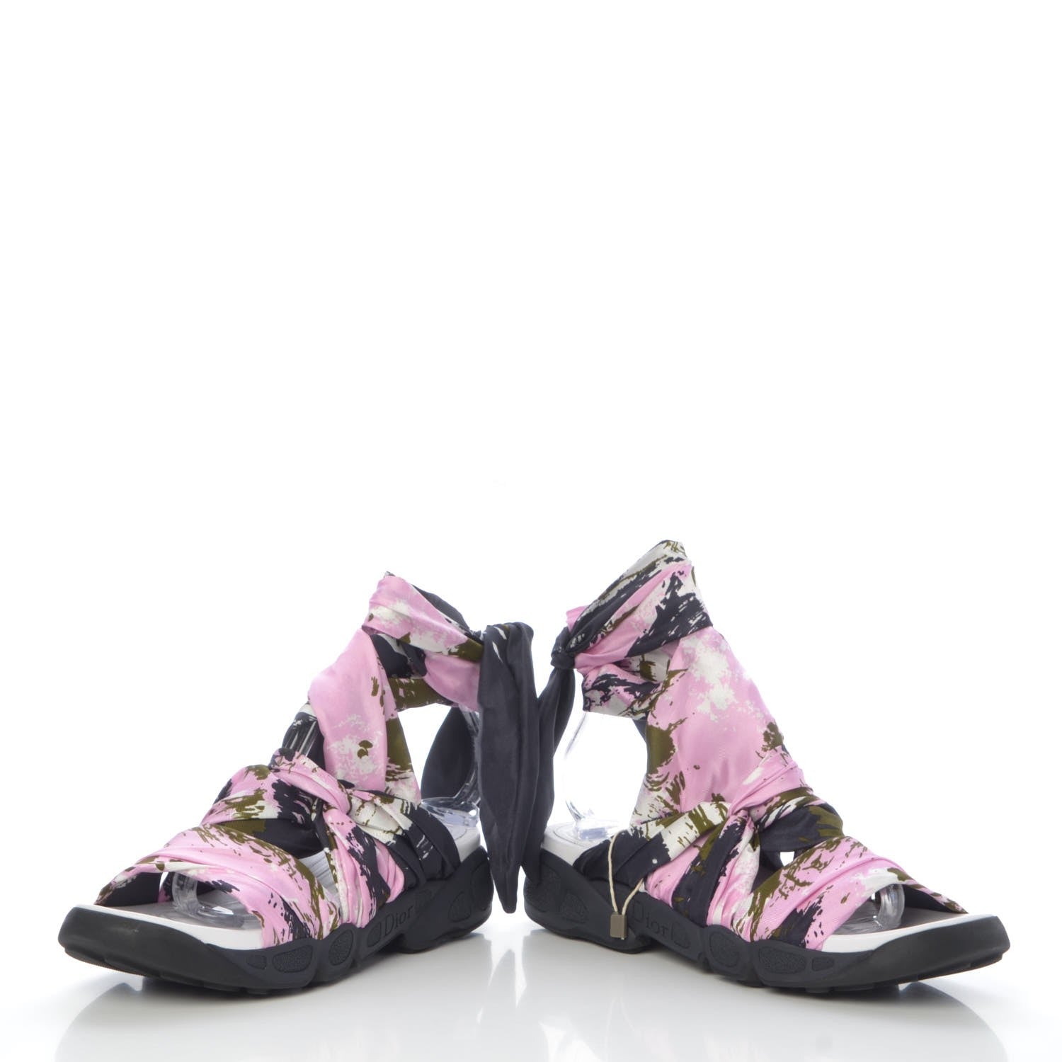 Christian Dior Silk Brooklyn Flat Sandals 38.5 Papillon 6 of 11