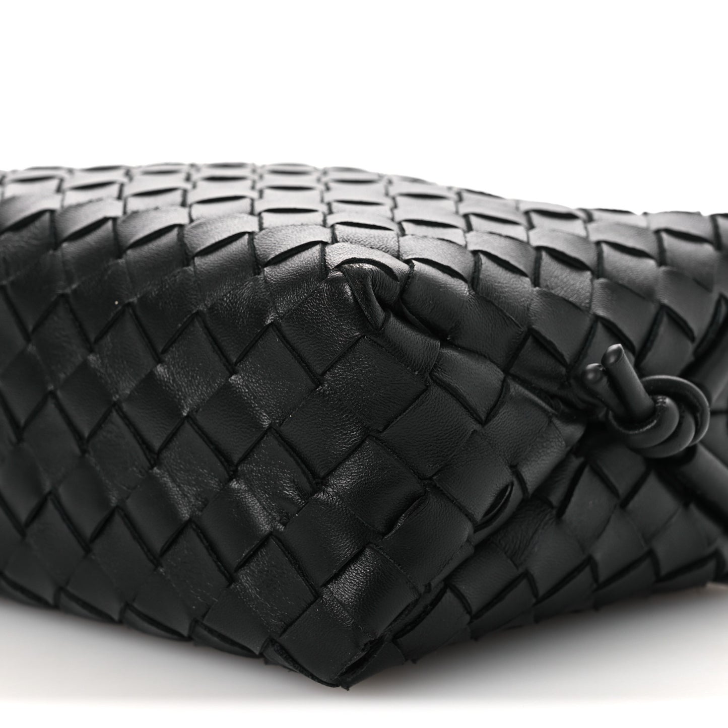Nappa Intrecciato Small Loop Camera Bag Black