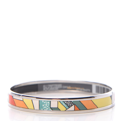 Hermes Enamel Printed On A Summer Day Narrow Bracelet 62 Futurisme 3 of 5