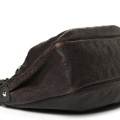 Gucci Guccissima Sukey Messenger Bag Brown 10 of 11