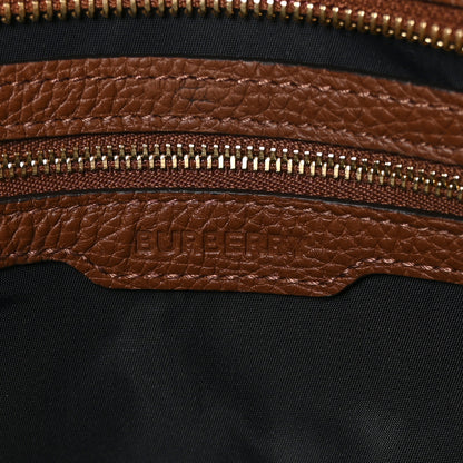 Burberry Calfskin Logo Embossed Medium Ardwell Tote Tan 6 of 9