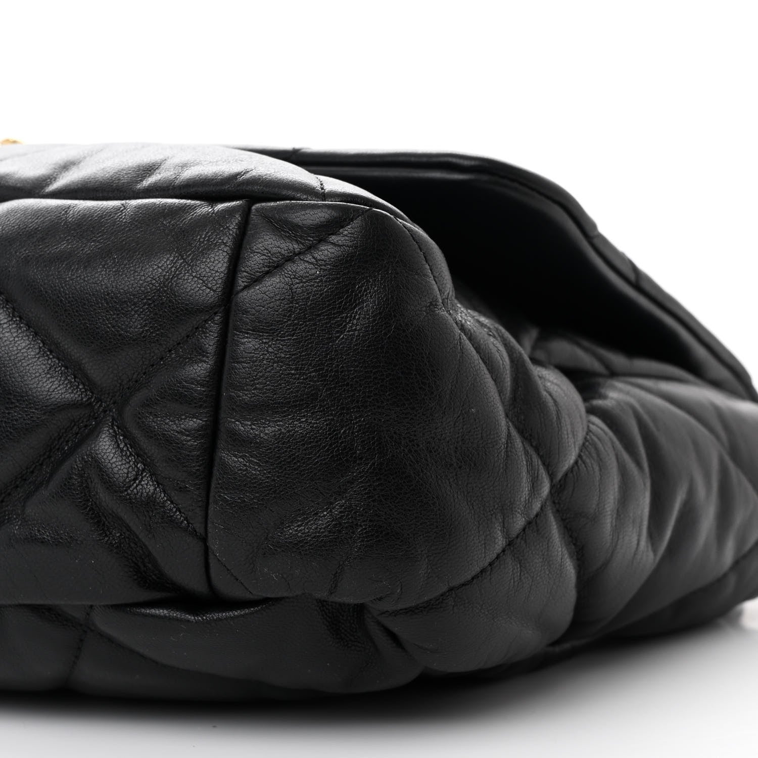 Chanel Goatskin Quilted Maxi Chanel 19 Flap Black 10 of 10
