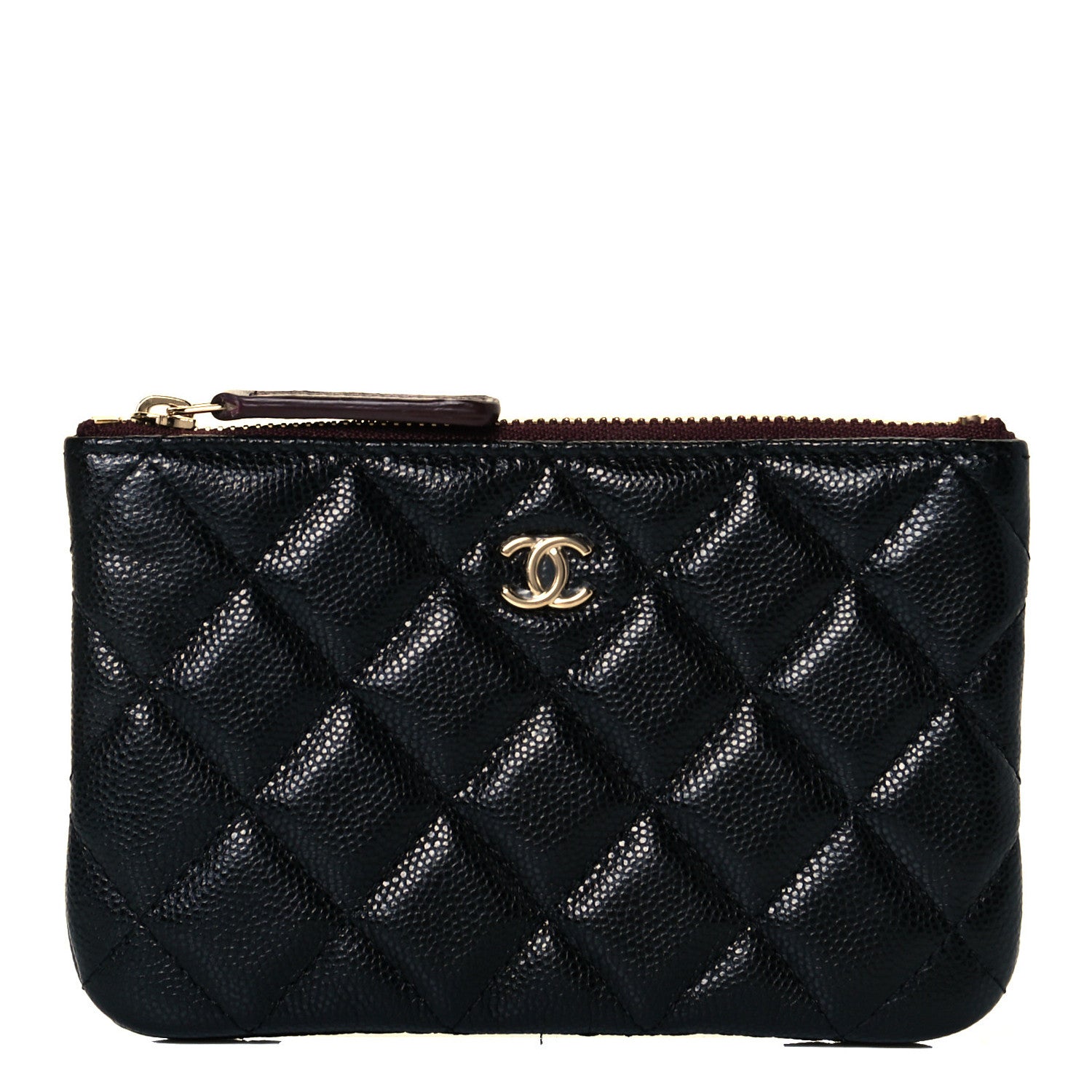 Chanel Caviar Quilted Small Cosmetic Case Black 11 of 16