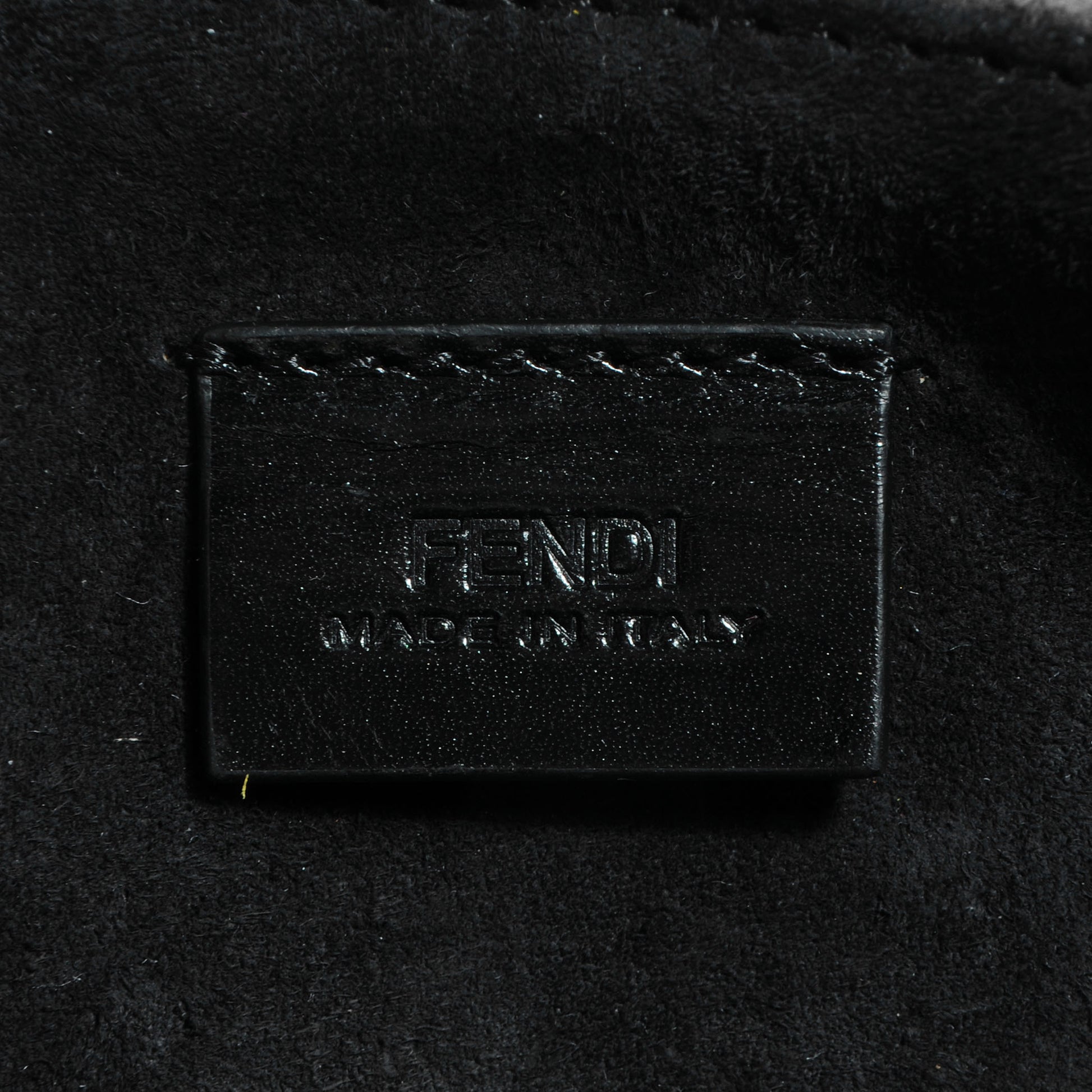 Fendi Shearling Nappa Mini Be Baguette Shoulder Bag Purple Black 9 of 10