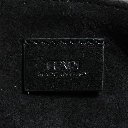 Fendi Shearling Nappa Mini Be Baguette Shoulder Bag Purple Black 9 of 10