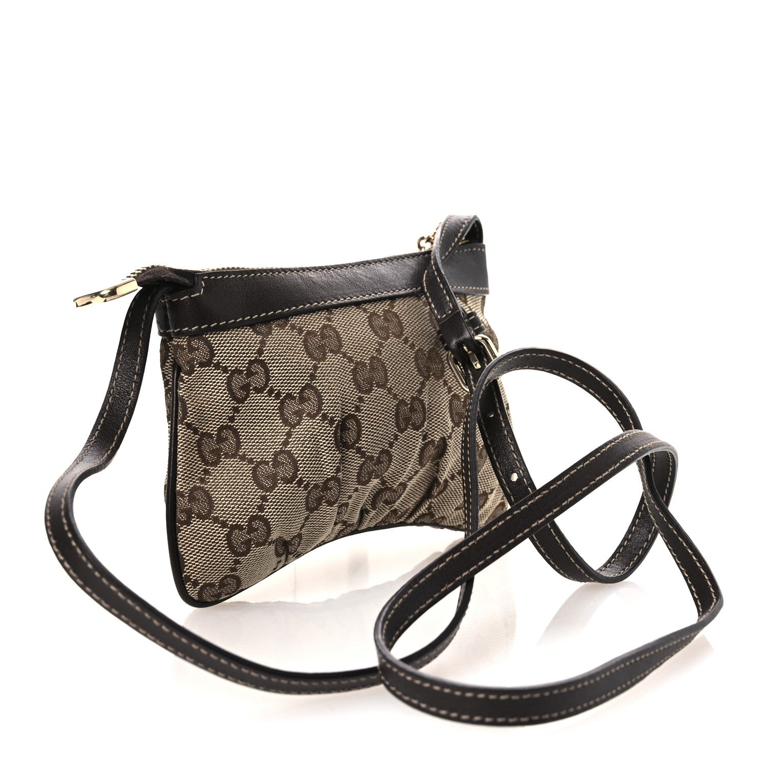 Gucci Monogram Small Crossbody Dark Brown 3 of 10